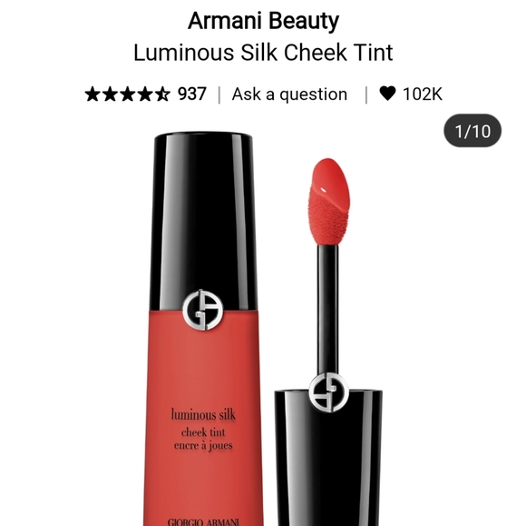 Sephora Other - NIB ARMANI LUMINOUS SILK CHEEK TINT IN 41 FLAMING RED